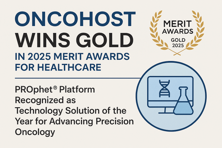 OncoHost Wins Gold in 2025 Merit Awards for Healthcare